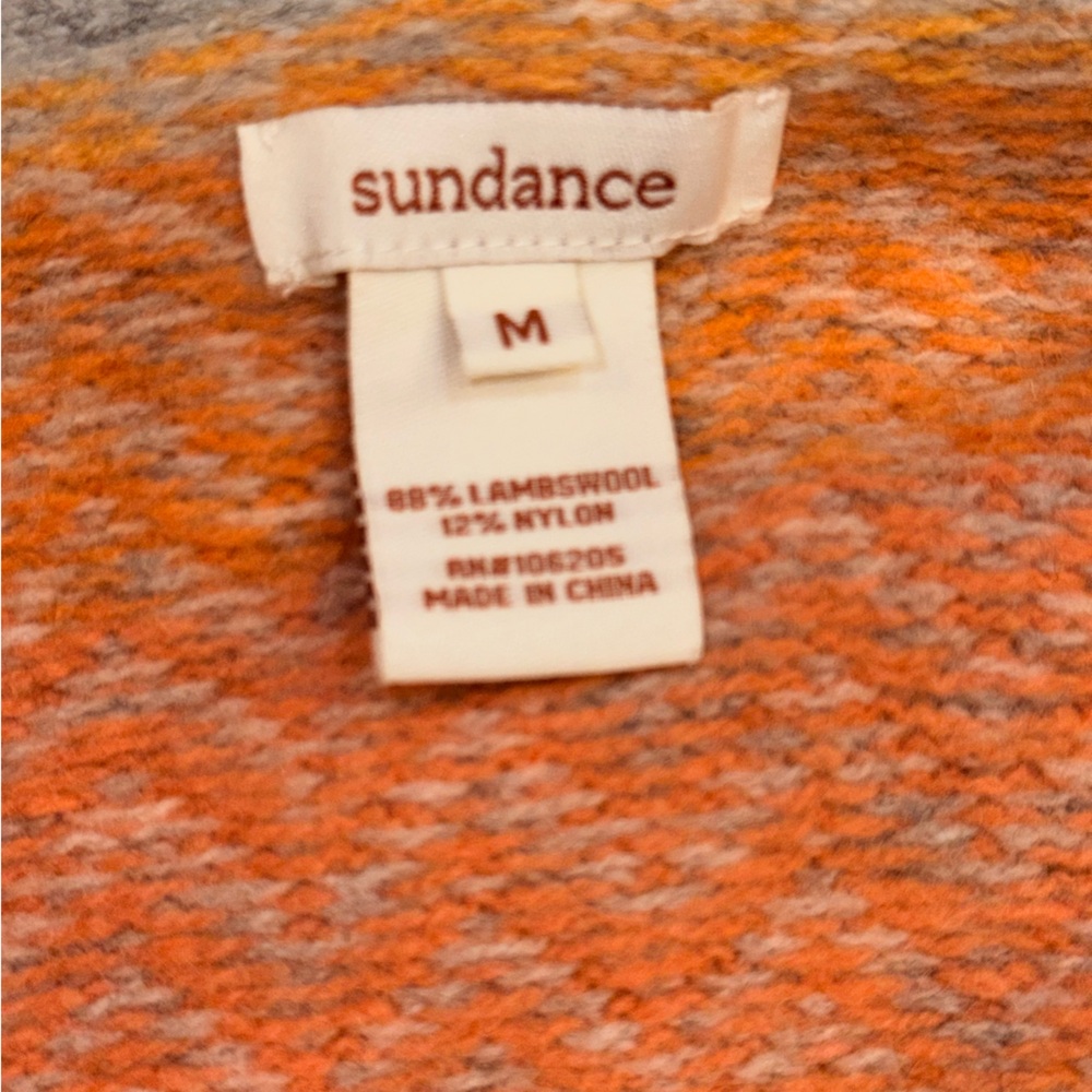 Sundance Orange and Yellow Women's Cardigan Sweater - Picture 5 of 10